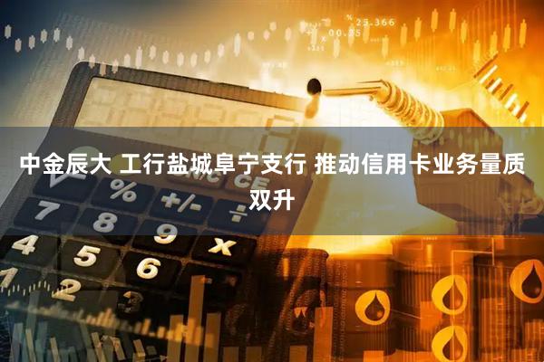 中金辰大 工行盐城阜宁支行 推动信用卡业务量质双升