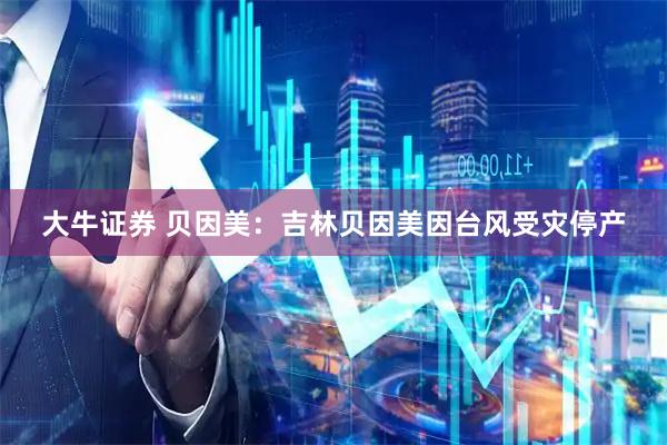 大牛证券 贝因美：吉林贝因美因台风受灾停产