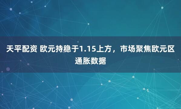 天平配资 欧元持稳于1.15上方，市场聚焦欧元区通胀数据
