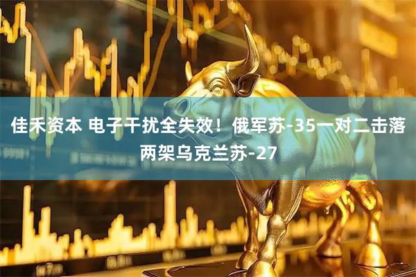 佳禾资本 电子干扰全失效！俄军苏-35一对二击落两架乌克兰苏-27