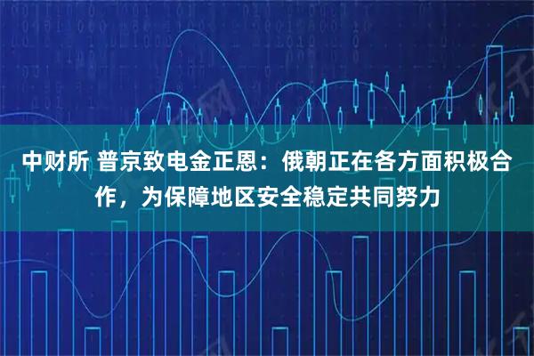 中财所 普京致电金正恩：俄朝正在各方面积极合作，为保障地区安全稳定共同努力